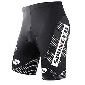 sponeed Mens Cycling Shorts Padded Bicycle Riding