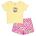 SPONGEBOB SQUAREPANTS Girls Ribbed T-Shirt and French