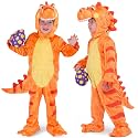 Spooktacular Creations Halloween Dinosaur Costume Kids, T.rex Costume Toddler with Egg for Baby Child Halloween Dressup Party