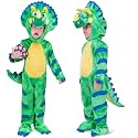 Spooktacular Creations Halloween Dinosaur Costume Toddler, Triceratops Costume Kids with Egg for Baby Child Dress Up Party