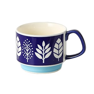 Spooky Japanese Retro Ceramic Coffee Mug -