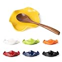 Spoon Rest for Stove Top, 5.3 Inch Ceramic Spoon Holder for Kitchen Counter