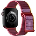 Lenrao Soft Nylon Sport Loop Compatible with Apple Watch Bands Women Men