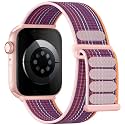 Lenrao Soft Nylon Sport Loop Compatible with Apple Watch Bands Women Men