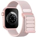 Lenrao Soft Nylon Sport Loop Compatible with Apple Watch Bands Women Men