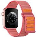 Lenrao Soft Nylon Sport Loop Compatible with Apple Watch Bands Women Men