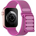 Lenrao Soft Nylon Sport Loop Compatible with Apple Watch Bands Women Men