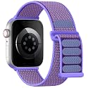 Lenrao Soft Nylon Sport Loop Compatible with Apple Watch Bands Women Men