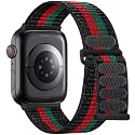 Lenrao Soft Nylon Sport Loop Compatible with Apple Watch Bands Women Men