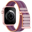 Lenrao Soft Nylon Sport Loop Compatible with Apple Watch Bands Women Men