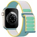 Lenrao Soft Nylon Sport Loop Compatible with Apple Watch Bands Women Men