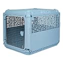 Sport PET Plastic Kennels Rolling Plastic Wire Door Travel Dog Crate, Collabsible Kennel, 22.1" L x 23.3" W x 30.6" H