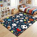 Sport Rug for Kids, Basketball Football Soccer Rug 3x5 ft, Sports Rugs for Boys Bedroom, Soft Play Floor Carpet
