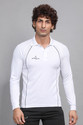 Sport Sun Solid Men Polo Neck White