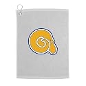 Sport Your Gear Albany State Rams Golf Bag Towel - Officially Licensed - Athletic Logo - Ultra-Absorbent, Grommet Attachment, Keeps Clubs &amp; Hands Dry
