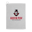 Sport Your Gear Austin Peay Governors Golf Bag Towel - Officially Licensed - Athletic Logo - Ultra-Absorbent, Grommet Attachment, Keeps Clubs &amp; Hands Dry