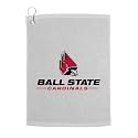 Sport Your Gear Ball State Cardinals Golf Bag Towel - Officially Licensed - Athletic Logo - Ultra-Absorbent, Grommet Attachment, Keeps Clubs &amp; Hands Dry