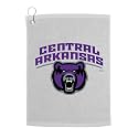 Sport Your Gear Central Arkansas Bears Golf Bag Towel - Officially Licensed - Athletic Logo - Ultra-Absorbent, Grommet Attachment, Keeps Clubs &amp; Hands Dry
