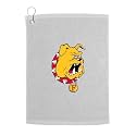 Sport Your Gear Ferris State Bulldogs Golf Bag Towel - Officially Licensed - Athletic Logo - Ultra-Absorbent, Grommet Attachment, Keeps Clubs &amp; Hands Dry