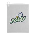 Sport Your Gear Florida Gulf Coast Eagles Golf Bag Towel - Officially Licensed - Athletic Logo - Ultra-Absorbent, Grommet Attachment, Keeps Clubs &amp; Hands Dry