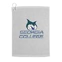 Sport Your Gear Georgia College Bobcats Golf Bag Towel - Officially Licensed - Athletic Logo - Ultra-Absorbent, Grommet Attachment, Keeps Clubs &amp; Hands Dry