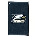Sport Your Gear Georgia Southern Eagles Golf Bag Towel - Officially Licensed - Athletic Logo - Ultra-Absorbent, Grommet Attachment, Keeps Clubs &amp; Hands Dry