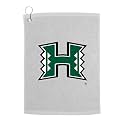 Sport Your Gear Hawaii Rainbow Warriors Golf Bag Towel - Officially Licensed - Athletic Logo - Ultra-Absorbent, Grommet Attachment, Keeps Clubs & Hands Dry