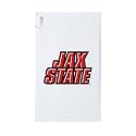 Sport Your Gear Jacksonville State Gamecocks Golf Bag Towel - Officially Licensed - Athletic Logo - Ultra-Absorbent, Grommet Attachment, Keeps Clubs &amp; Hands Dry