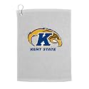 Sport Your Gear Kent State Golden Flashes Golf Bag Towel - Officially Licensed - Athletic Logo - Ultra-Absorbent, Grommet Attachment, Keeps Clubs &amp; Hands Dry