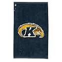 Sport Your Gear Kent State Golden Flashes Golf Bag Towel - Officially Licensed - Athletic Logo - Ultra-Absorbent, Grommet Attachment, Keeps Clubs &amp; Hands Dry