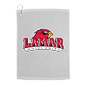 Sport Your Gear Lamar Cardinals Golf Bag Towel - Officially Licensed - Athletic Logo - Ultra-Absorbent, Grommet Attachment, Keeps Clubs &amp; Hands Dry
