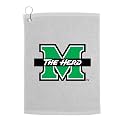 Sport Your Gear Marshall Thundering Herd Golf Bag Towel - Officially Licensed - Athletic Logo - Ultra-Absorbent, Grommet Attachment, Keeps Clubs &amp; Hands Dry