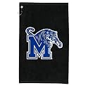 Sport Your Gear Memphis Tigers Golf Bag Towel - Officially Licensed - Athletic Logo - Ultra-Absorbent, Grommet Attachment, Keeps Clubs &amp; Hands Dry
