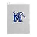 Sport Your Gear Memphis Tigers Golf Bag Towel - Officially Licensed - Athletic Logo - Ultra-Absorbent, Grommet Attachment, Keeps Clubs &amp; Hands Dry