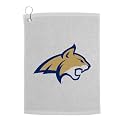 Sport Your Gear Montana State Bobcats Golf Bag Towel - Officially Licensed - Athletic Logo - Ultra-Absorbent, Grommet Attachment, Keeps Clubs &amp; Hands Dry