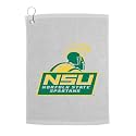 Sport Your Gear Norfolk State Spartans Golf Bag Towel - Officially Licensed - Athletic Logo - Ultra-Absorbent, Grommet Attachment, Keeps Clubs &amp; Hands Dry