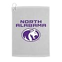Sport Your Gear North Alabama Lions Golf Bag Towel - Officially Licensed - Athletic Logo - Ultra-Absorbent, Grommet Attachment, Keeps Clubs &amp; Hands Dry