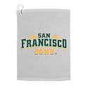 Sport Your Gear San Francisco Dons Golf Bag Towel - Officially Licensed - Athletic Logo - Ultra-Absorbent, Grommet Attachment, Keeps Clubs &amp; Hands Dry