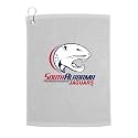 Sport Your Gear South Alabama Jaguars Golf Bag Towel - Officially Licensed - Athletic Logo - Ultra-Absorbent, Grommet Attachment, Keeps Clubs &amp; Hands Dry