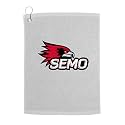 Sport Your Gear Southeast Missouri State Redhawks Golf Bag Towel - Officially Licensed - Athletic Logo - Ultra-Absorbent, Grommet Attachment, Keeps Clubs &amp; Hands Dry
