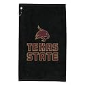 Sport Your Gear Texas State Bobcats Golf Bag Towel - Officially Licensed - Athletic Logo - Ultra-Absorbent, Grommet Attachment, Keeps Clubs &amp; Hands Dry