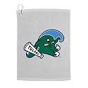 Sport Your Gear Tulane Green Wave Golf Bag Towel - Officially Licensed - Athletic Logo - Ultra-Absorbent, Grommet Attachment, Keeps Clubs &amp; Hands Dry