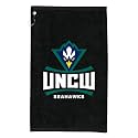 Sport Your Gear UNC Wilmington Seahawks Golf Bag Towel - Officially Licensed - Athletic Logo - Ultra-Absorbent, Grommet Attachment, Keeps Clubs &amp; Hands Dry