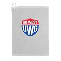 Sport Your Gear West Georgia Wolves Golf Bag Towel - Officially Licensed - Athletic Logo - Ultra-Absorbent, Grommet Attachment, Keeps Clubs &amp; Hands Dry