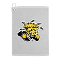 Sport Your Gear Wichita State Shockers Golf Bag Towel - Officially Licensed - Athletic Logo - Ultra-Absorbent, Grommet Attachment, Keeps Clubs &amp; Hands Dry