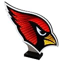 Sporticulture NFL Team Arizona Cardinals LED Infinity Logo Light - 3D Light Effect, Acrylic Display with UL Plug and Stand