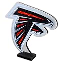 Sporticulture NFL Team Atlanta Falcons LED Infinity Logo Light - 3D Light Effect, Acrylic Display with UL Plug and Stand