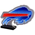 Sporticulture NFL Team Buffalo Bills LED Infinity Logo Light - 3D Light Effect, Acrylic Display with UL Plug and Stand