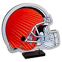 Sporticulture NFL Team Cleveland Browns LED Infinity Logo Light - 3D Light Effect, Acrylic Display with UL Plug and Stand