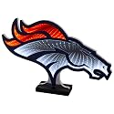 Sporticulture NFL Team Denver Broncos LED Infinity Logo Light - 3D Light Effect, Acrylic Display with UL Plug and Stand